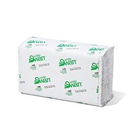Version 1.0.0 Kruger White Swan 01095 White C-Fold Towels, 10"x13", 2400/Case - Image 1