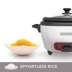 BLACK+DECKER 2-in-1 Rice Cooker & Food Steamer - 6-Cup Capacity, Automatic Keep Warm, Nonstick Bowl, Steaming Basket - Effortless Cooking - Image 8