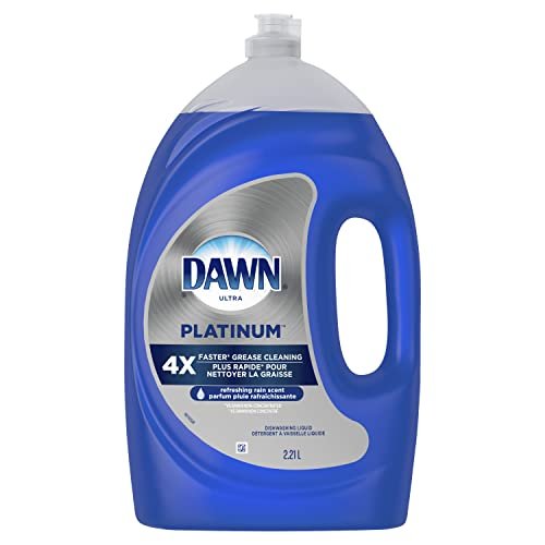 Dawn Platinum Dishwashing Liquid, Refreshing Rain Scent, 2.21 litre (Pack of 1) - Packaging May Vary