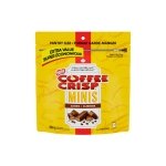 Coffee Crisp Minis Wafer Bars, Peanut-free, Chocolatey Coated Bite-Sized Wafers With Coffee Crème Filling, Pantry Size Resealable Bag, Prepared in Canada
