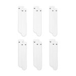 Nike Unisex Everyday Cushioned Training Crew Socks (6 Pairs), White/Black, Large - Image 3