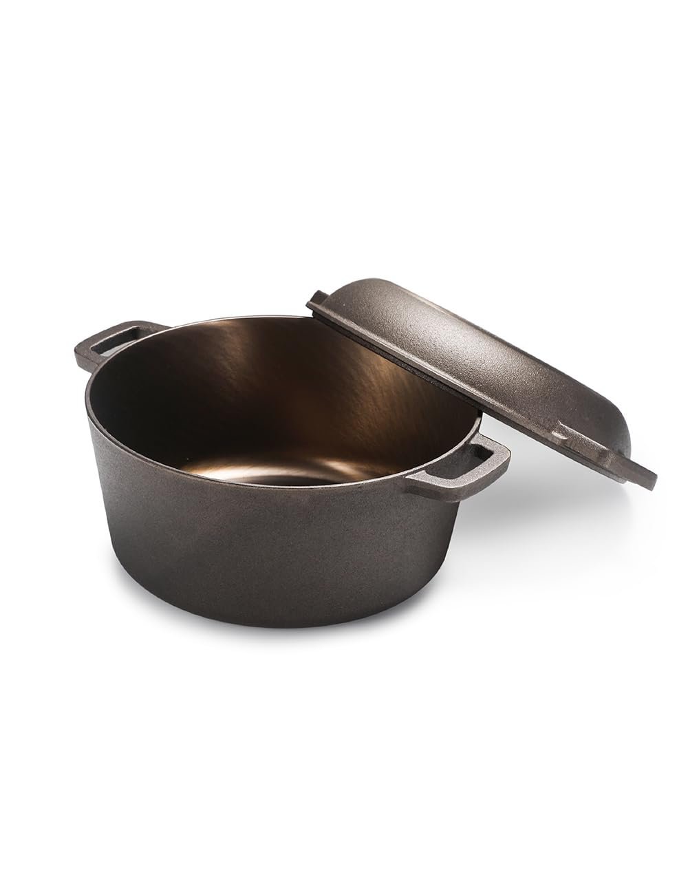 BLACK+DECKER 5-Quart Cast Iron Dutch Oven with 10.25-Inch Skillet Lid