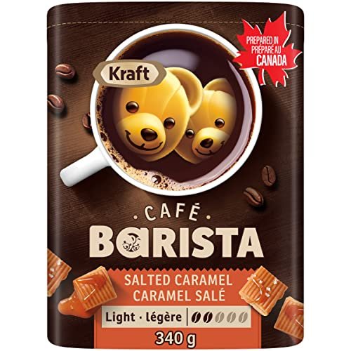Version 1.0.0 Café Barista Salted Caramel Light Roast Ground Coffee, 340g Bag - Image 1