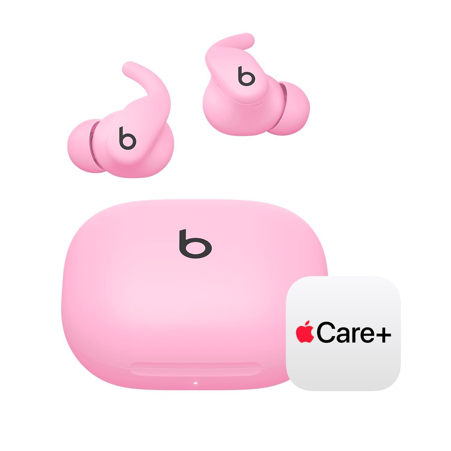 Beats - Powerbeats Fit - Wireless Noise-Cancelling Workout Earbuds with Ultimate Secure Fit with AppleCare+ (2 Years) - Power Pink