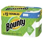 Bounty Select-a-Size Double Roll Paper Towels, White, 6 Count