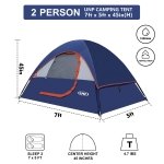 UNP 2 Person Camping Tent Waterproof Family Dome Tent Outdoor - Image 3