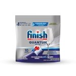 Finish Power Ball Quantum Ultimate Dishwasher Detergent Tabs, Scrubs, Degreases, Shines, Ultimate Clean & Sine 1st time everytime, 10 Tabs