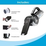 BLACK+DECKER dust buster PIVOT VAC Handheld Vacuum Cordless, Car Vacuum Portable Rechargeable, Extendible Crevice Tool and 200 Degree Pivoting Nozzle, Strong Suction, Lightweight (BDH2000PL) - Image 2