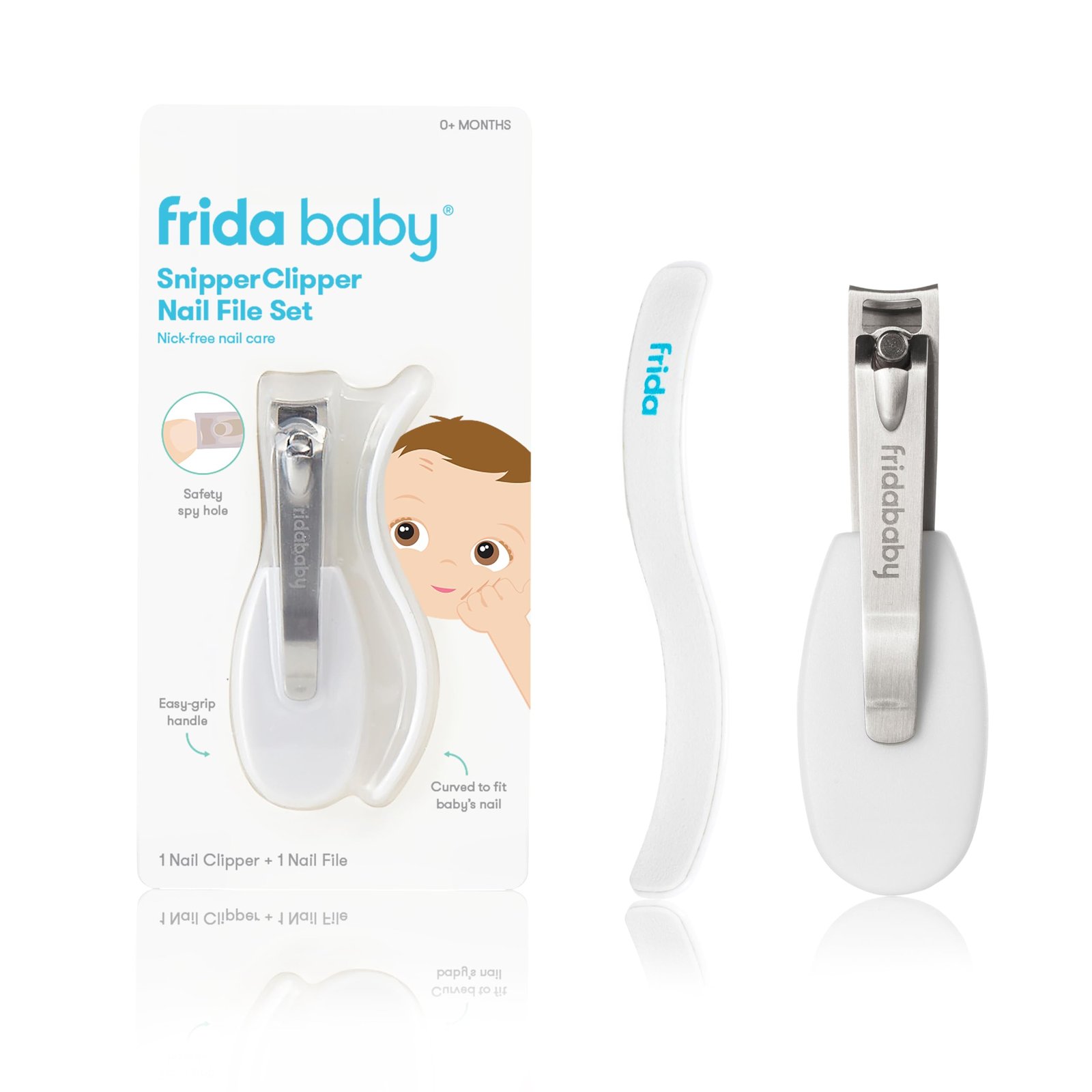 Fridababy NF017 NailFrida - The SnipperClipper, White/Black