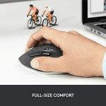 Logitech M720 Triathalon Full Size Multi-Device Wireless Mouse - Black - Image 7