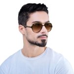 Ray-Ban Unisex RB4125 Cats 5000 Aviator Sunglasses, Light Havana/Clear Gradient Brown, 59 mm - Image 6