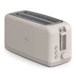 bella Fits-Anywhere™ Slim Toaster, 4 Slice Extra Long & Wide Slot, Oatmilk