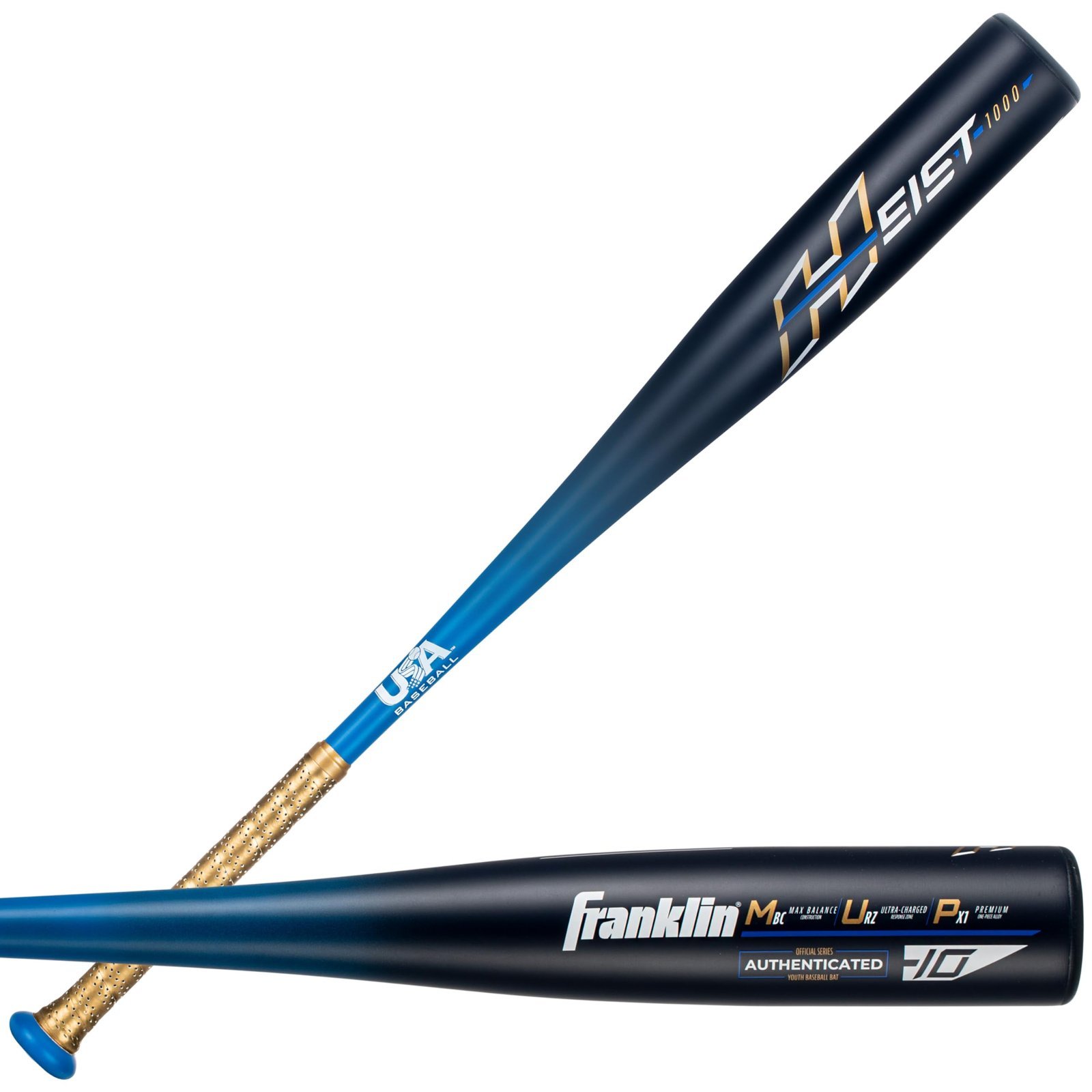 Franklin Sports Heist 1000 Youth Baseball Bat - 29" / 19oz. - Royal