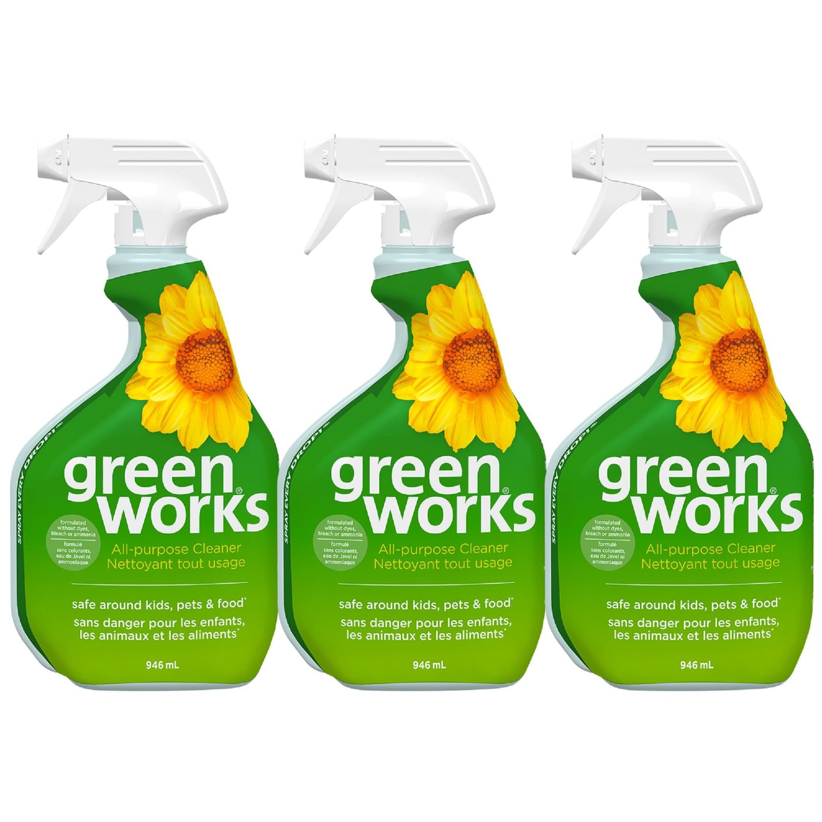 Version 1.0.0 Clorox Green Works All-Purpose Cleaner, 946 mL, Multi-Pack of 3 Sprays - Image 1