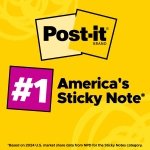 Post-it Super Sticky Notes, 3 x 3 in, Neon Fizz, 24 Pads, 70 Sheets/Pad - Image 6