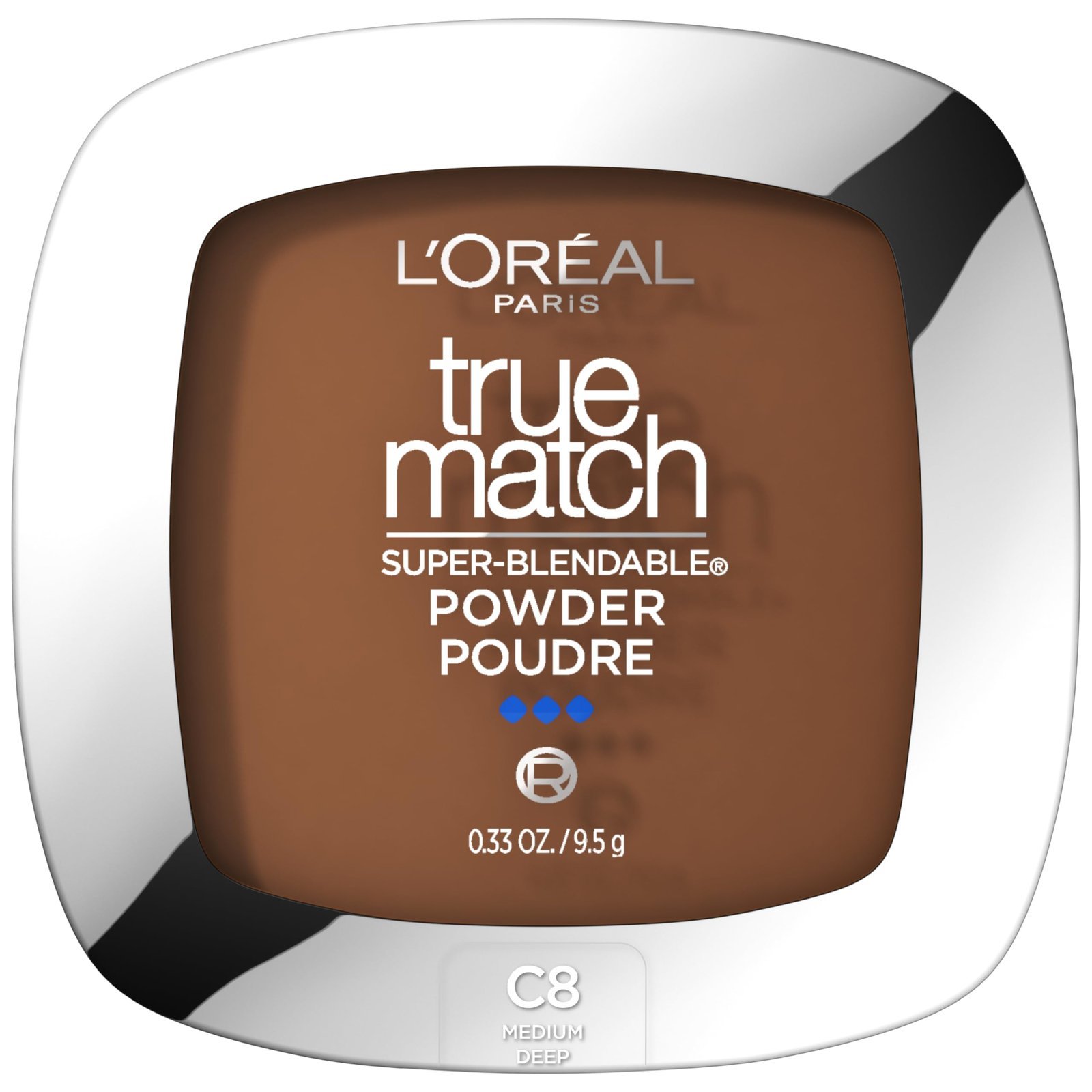 71b3QfCrK3L.jpg L'Oreal Paris True Match Super Blendable Oil Free Foundation Powder, C8 Medium Deep, 0.33 oz, Packaging May Vary - Image 1