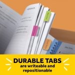 Post-it Sticky Tabs, 1 in. x 1.5 in., 4 Pads of Book Tabs in Assorted Bright Colors for Bookmarking, Annotating, Reading, and Reminders, Blue, Yellow, Pink, and Purple (88 Total Count) - Image 6