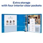 Avery® Heavy-Duty View 3 Ring Binder, 2" Rings, 1 Pacific Blue Binder - Image 6
