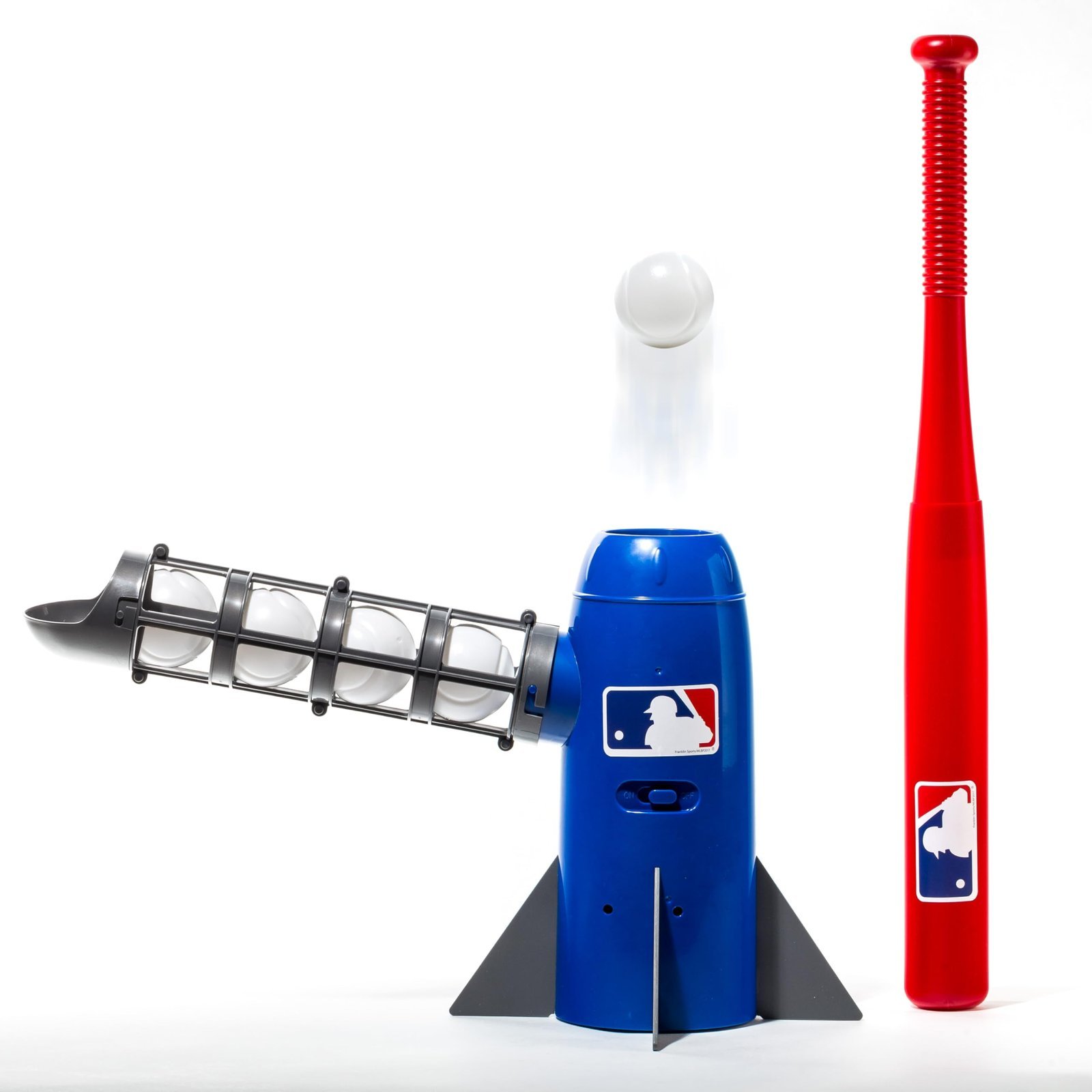 71qxAiLsU8L.jpg Franklin Sports Pop Rocket Baseball Hitting Training Aid - Image 1