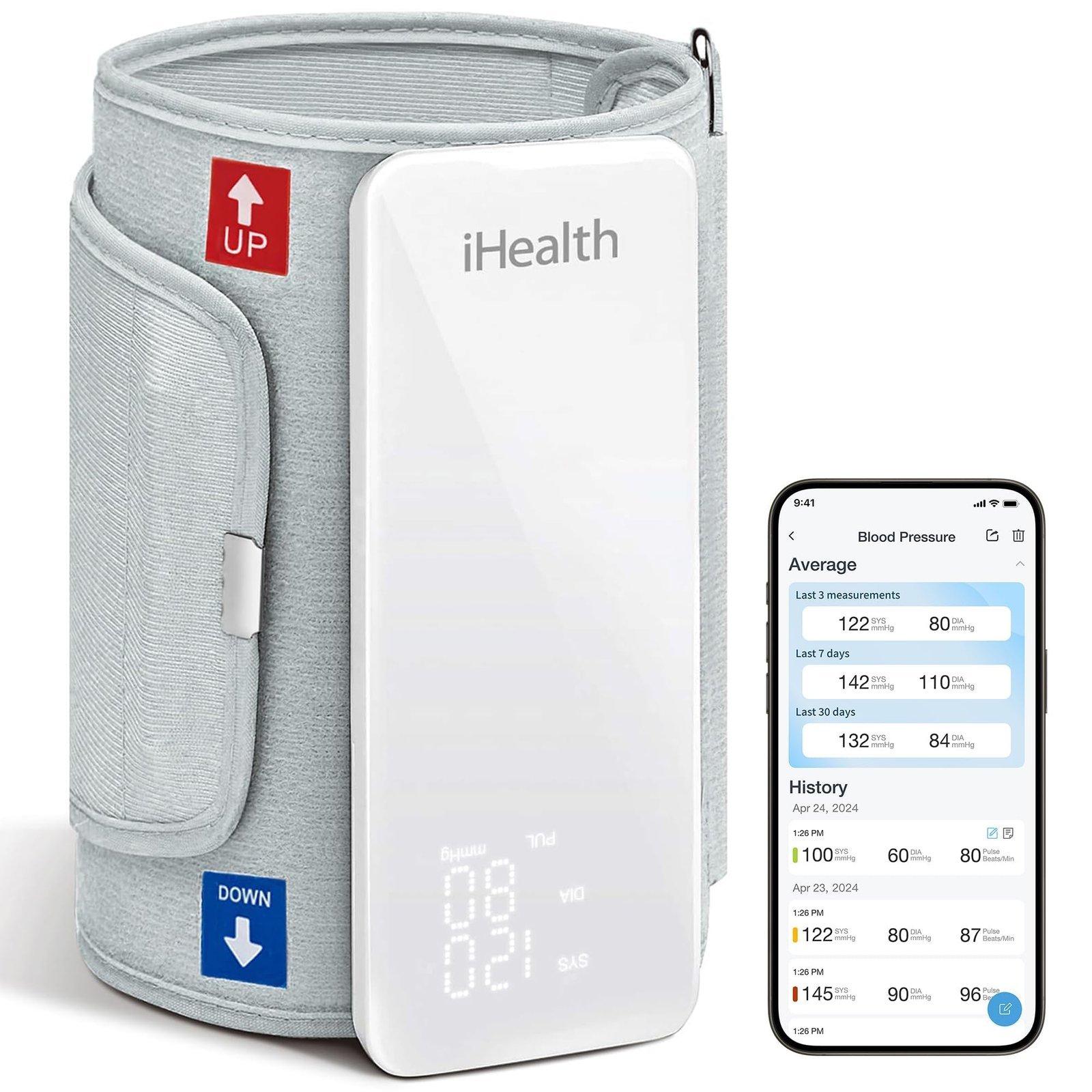 iHealth Neo Wireless Blood Pressure Monitor, Upper Arm BP Machine with App