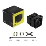 CORSAIR A115 High-Performance Tower CPU Air Cooler — Cools up to 270W TDP - Slide-and-Lock Fan Mount - Two Corsair AF140 Elite Fans - Easy to Install - Pre-Applied Thermal Paste — Black - Image 7