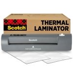 Scotch Thermal Laminator and Pouch Bundle, 2 Roller System, Laminate up to 9" Wide (TL901X) with Scotch Laminating Pouches, 200-Pack (TP3854-200) - Image 9