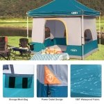 UNP Cube Tent for Camping, 10x10 Pop Up Canopy Attachment, Ocean Blue - Image 4