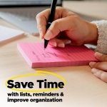 Post-it Super Sticky Notes, 3 x 3 in, Neon Fizz, 24 Pads, 70 Sheets/Pad - Image 9