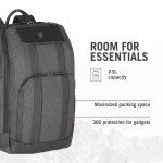 Victorinox Architecture Urban2 Deluxe Backpack - Professional Business Backpack to Carry Laptop & Tablet - Perfect Travel Bag - 23 Liters, Gray - Image 6