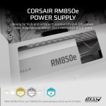 CORSAIR RM850e (2025) ATX 3.1 PCIe 5.1 Ready 850W Power Supply – White - Image 2