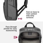 Victorinox Architecture Urban2 Deluxe Backpack - Professional Business Backpack to Carry Laptop & Tablet - Perfect Travel Bag - 23 Liters, Gray - Image 7