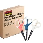Scotch Brand Precision Ultra Edge Scissors, 8 Inch, 3-Pack
