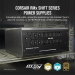 CORSAIR RM1000x Shift (2023) ATX 3.1 PCIe 5.1 Power Supply – Black - Image 2