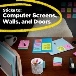Post-it Super Sticky Notes, 3 x 3 in, Neon Fizz, 24 Pads, 70 Sheets/Pad - Image 8