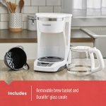 BLACK+DECKER CM1160W-1 CM1160W 12-Cup Programmable Coffeemaker, White/Stainless Steel - Image 5