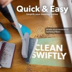 BLACK+DECKER Butler Broom & Dustpan Set - Stand-Up Design - Lightweight, Space-Saving Combo for Kitchen, Living Room, Bathroom, Lobby Floors - Home Cleaning Essential, Light Gray/Burgundy - Image 6