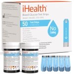 iHealth Blood Glucose Test Strips, 50 Count, No Coding, for iHealth Meters