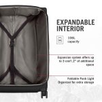 Victorinox Crosslight Large Softside Case - Large Travel Luggage with Spinner Wheels - Premium Traveling Essentials - Includes Foldable Pack Light Organizer - 106 Liter, Black - Image 5