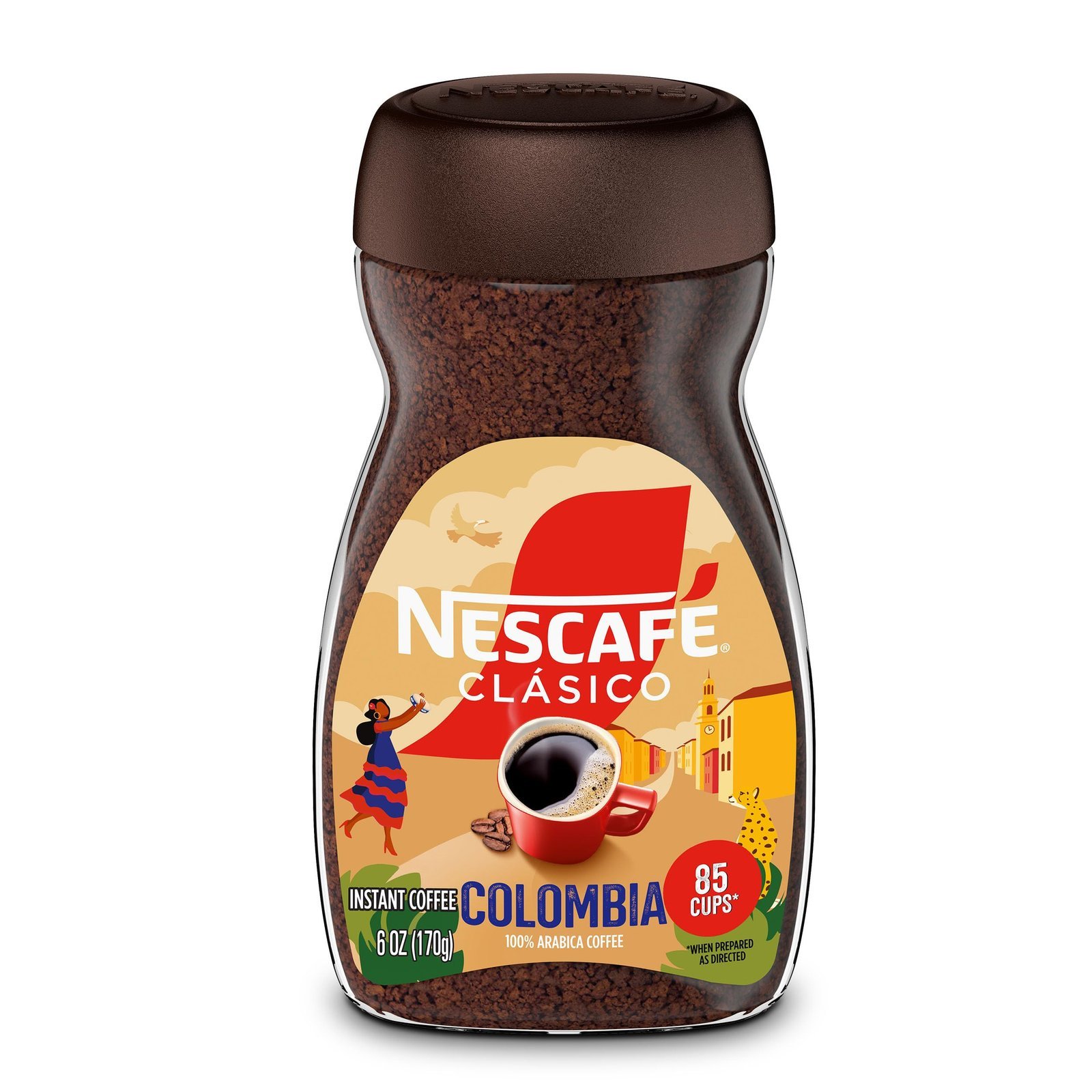 NESCAFÉ Clasico Colombia Origin Instant Coffee, 6 oz Jar