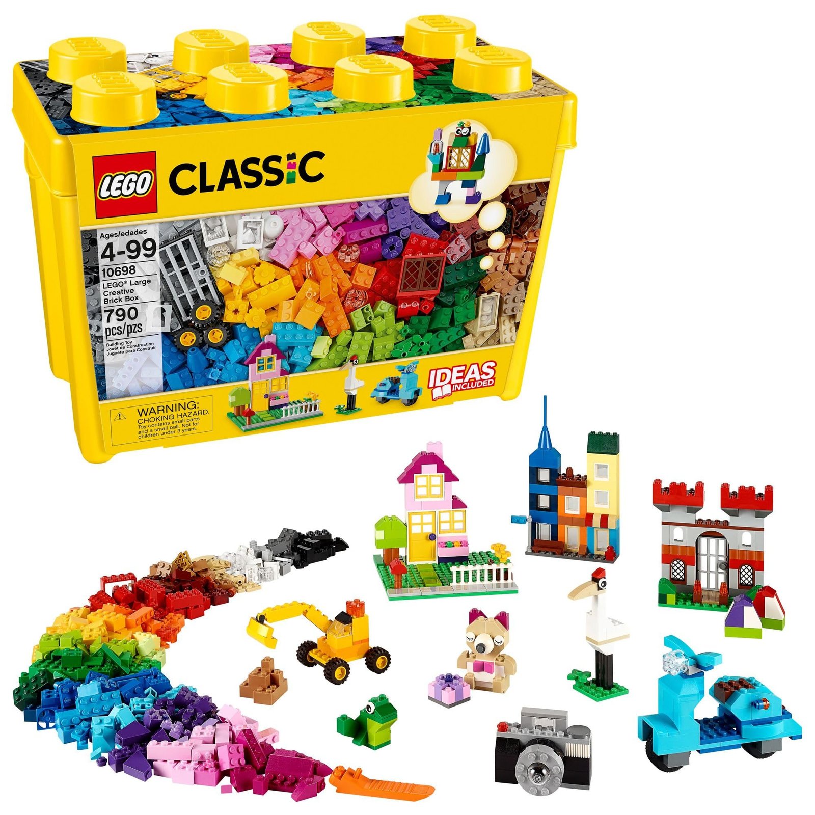 Version 1.0.0 LEGO Classic Large Creative Brick Box 10698 Building Toy Set, Toy Storage Solution for Home or Classrooms, Interactive Building Toy for Kids, Boys, and Girls - Image 1