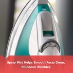 Black+Decker Lightweight Steam Iron, 1200 Watt Clothing Iron, Teal, IR0820C - Image 4