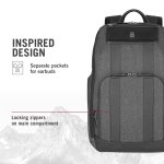 Victorinox Architecture Urban2 Deluxe Backpack - Professional Business Backpack to Carry Laptop & Tablet - Perfect Travel Bag - 23 Liters, Gray - Image 5