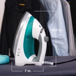 Black+Decker Lightweight Steam Iron, 1200 Watt Clothing Iron, Teal, IR0820C - Image 2